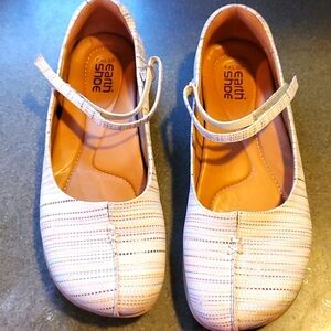 Kalso Earth Shoes Casual Mary Jane Straps Yellow Multicolored Sz. 8.5 Flats